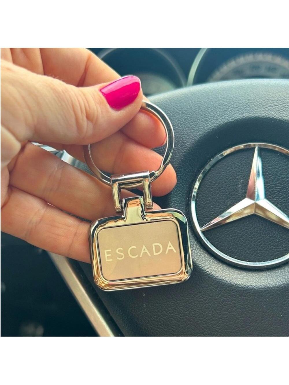 Authentic Escada Keychain silver colour